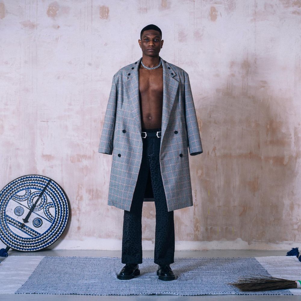 Double-breasted overcoat