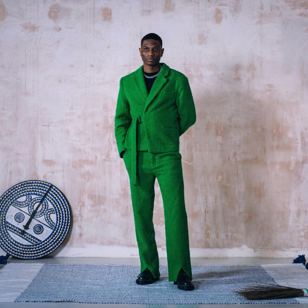 Green suit